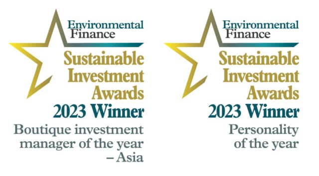 Environmental finance boutique investment manager of the year 2023 award logos